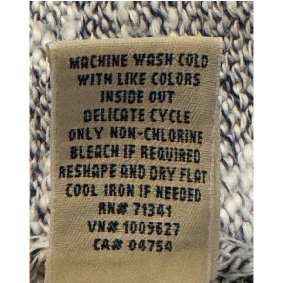 NWT L.L. Bean Cotton Ragg Sweater Open Cardigan Natural: Size Large - Picture 9 of 12